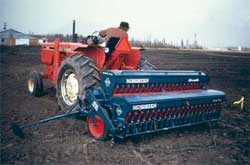 Drill seeders are specialized types of equipment that work best on level sites with fine soils.